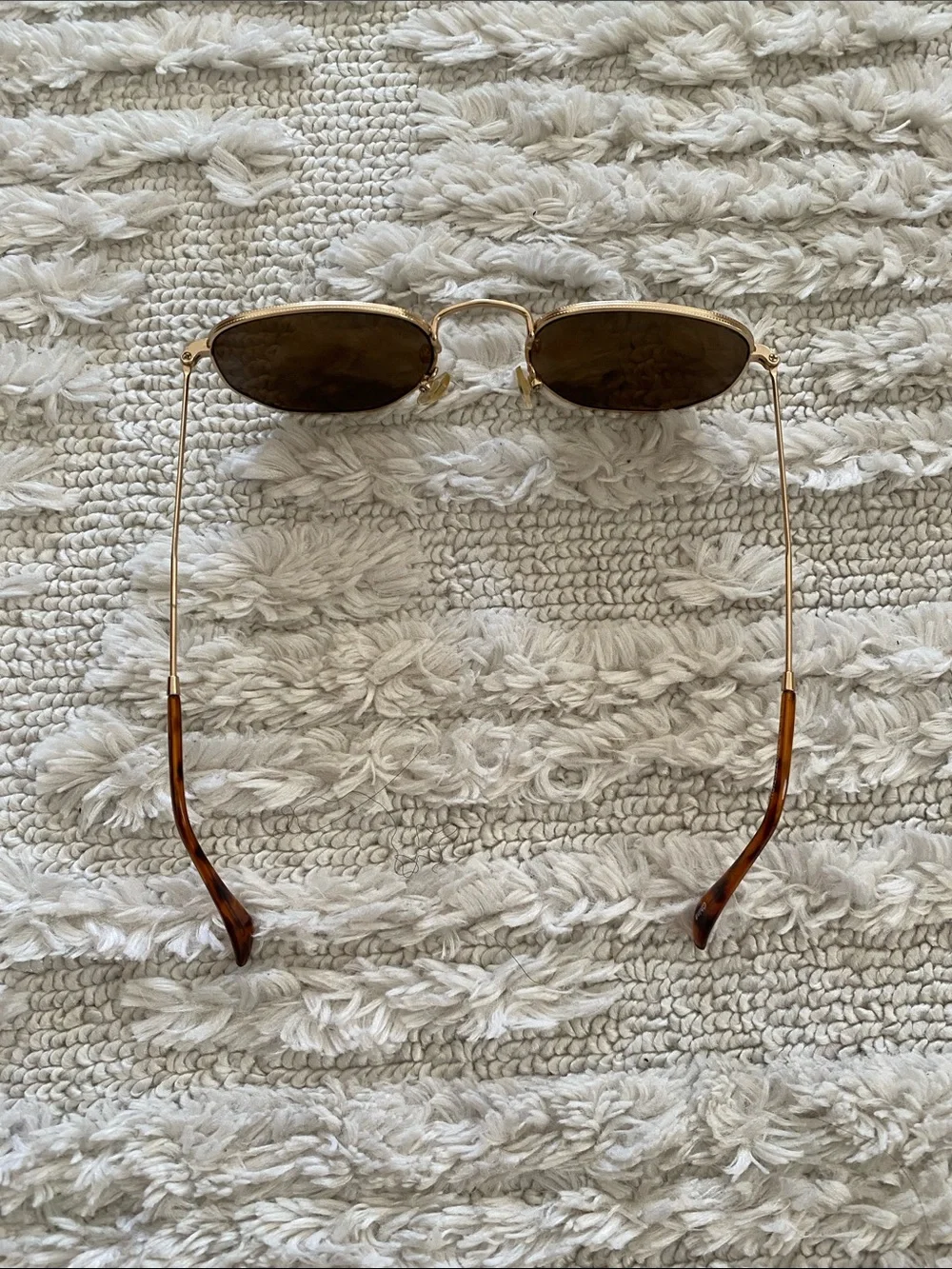Urban Outfitters Gold Frame Brown Lens Sunglasses